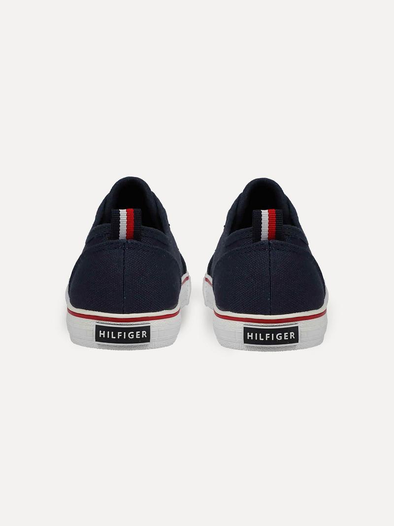 Fiú Tommy Hilfiger Laceless Tornacipő Sötétkék | HU 2323QMA